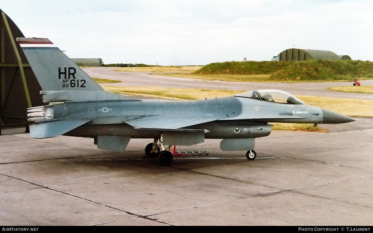 Aircraft Photo of 80-0612 / AF80-612 | General Dynamics F-16A Fighting Falcon | USA - Air Force | AirHistory.net #685859