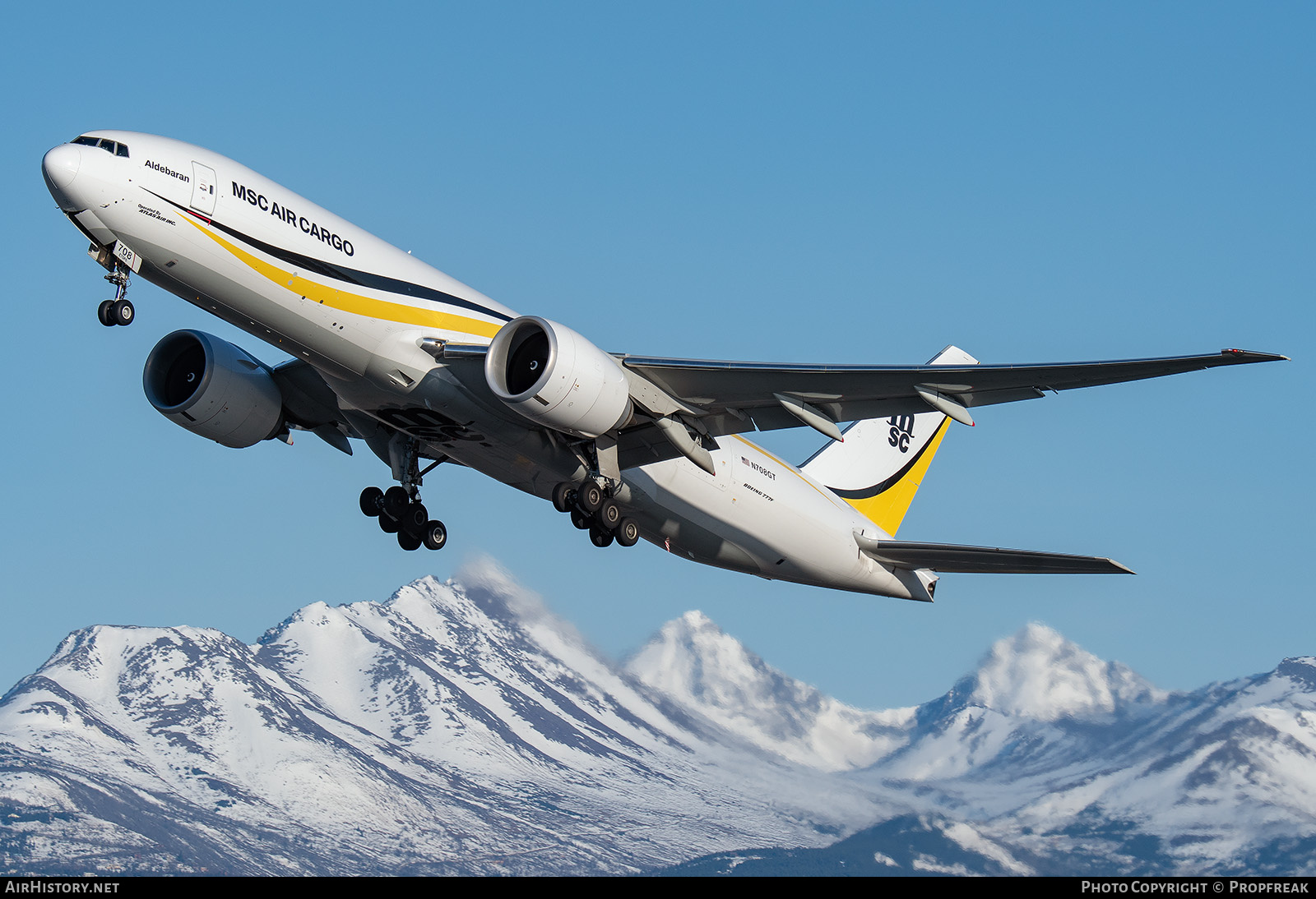 Aircraft Photo of N708GT | Boeing 777-F | MSC Air Cargo - Mediterranean Shipping Company | AirHistory.net #685870