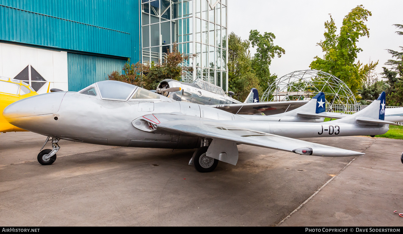 Aircraft Photo of J-03 | De Havilland D.H. 115 Sea Vampire T22 | Chile - Air Force | AirHistory.net #685934