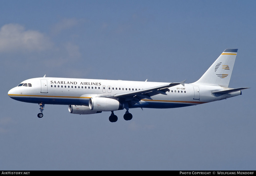 Aircraft Photo of OY-CNF | Airbus A320-231 | Saarland Airlines | AirHistory.net #686033