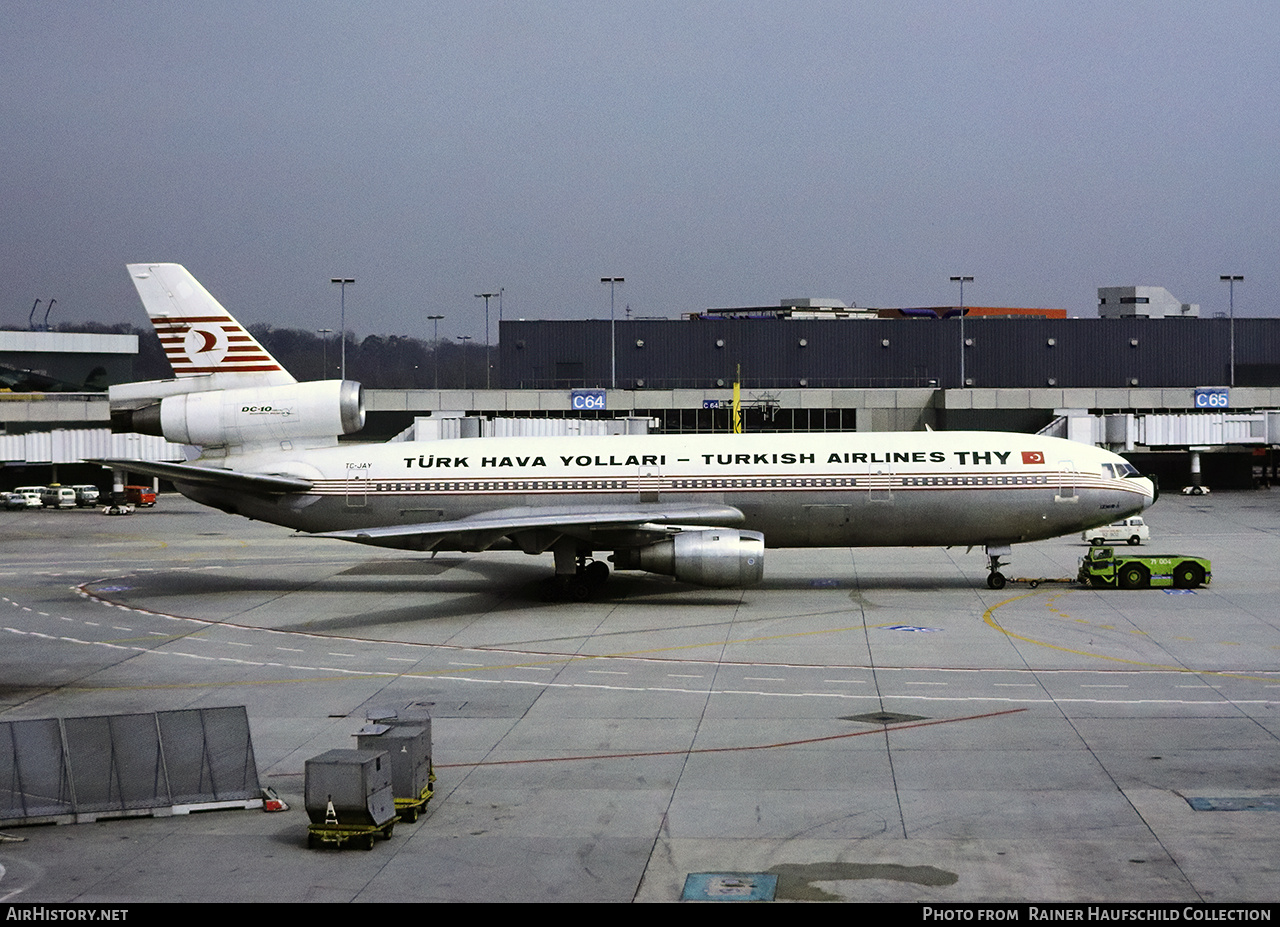 Aircraft Photo of TC-JAY | McDonnell Douglas DC-10-10 | THY Türk Hava Yolları - Turkish Airlines | AirHistory.net #686065