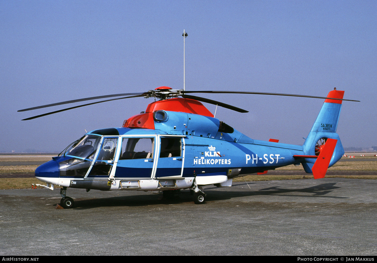 Aircraft Photo of PH-SST | Aerospatiale AS-365N Dauphin 2 | KLM Helikopters | AirHistory.net #686100