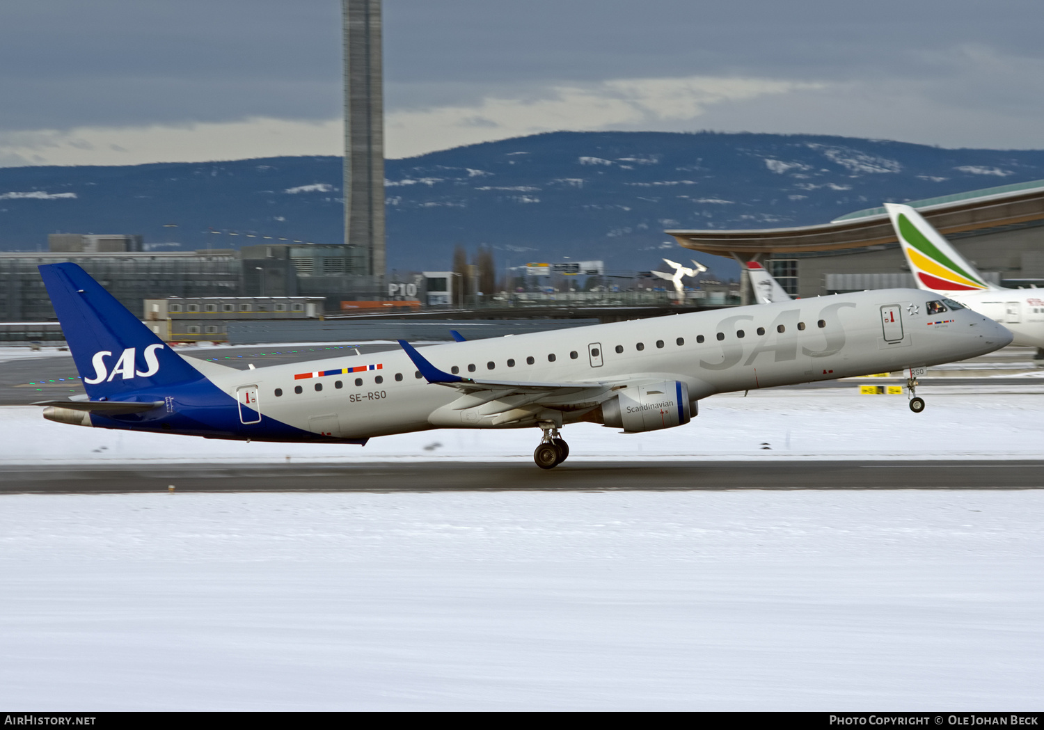 Aircraft Photo of SE-RSO | Embraer 195LR (ERJ-190-200LR) | Scandinavian Airlines - SAS | AirHistory.net #686124