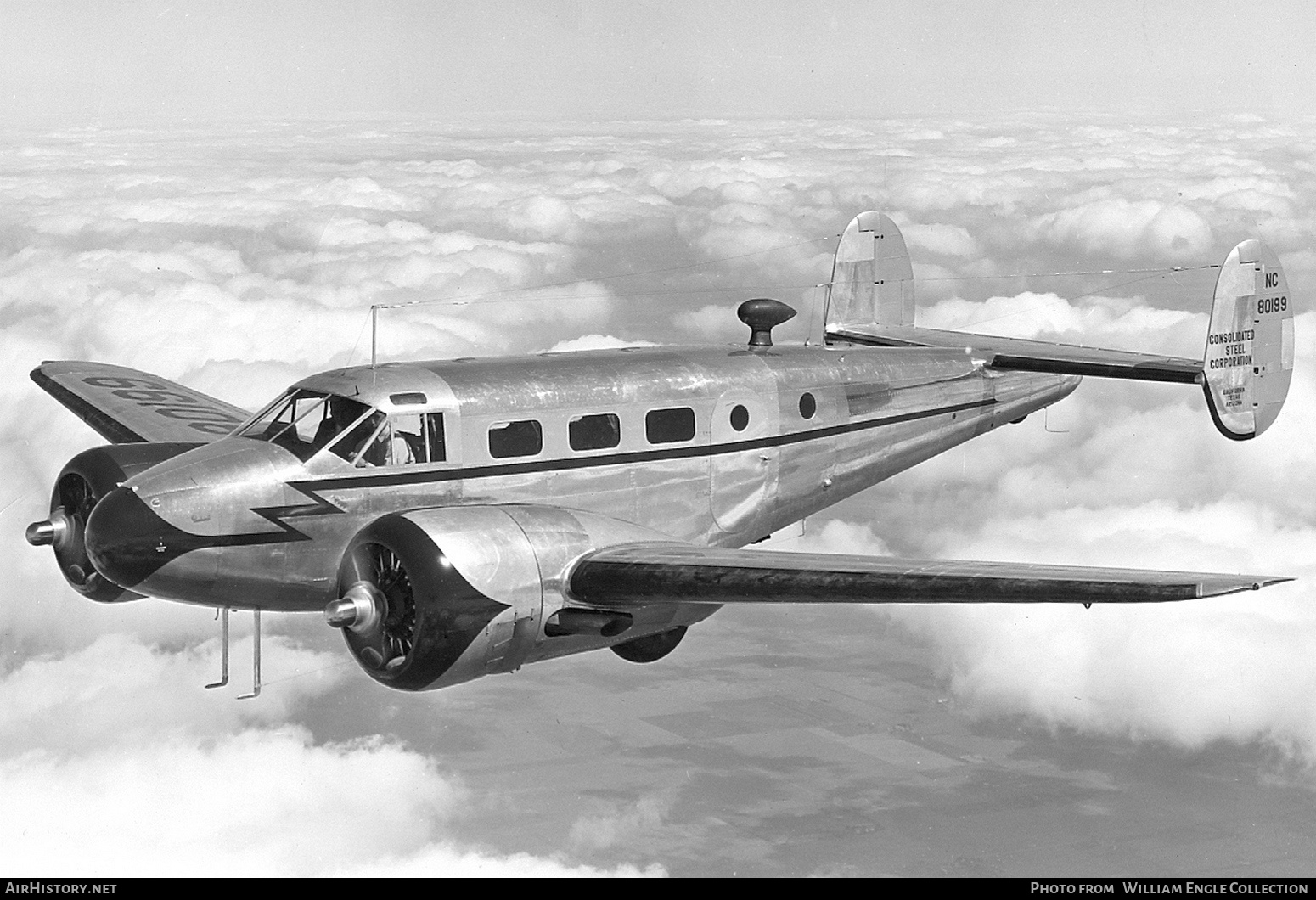 Aircraft Photo of NC80199 | Beech D18S | Consolidated Steel Corp. | AirHistory.net #686131
