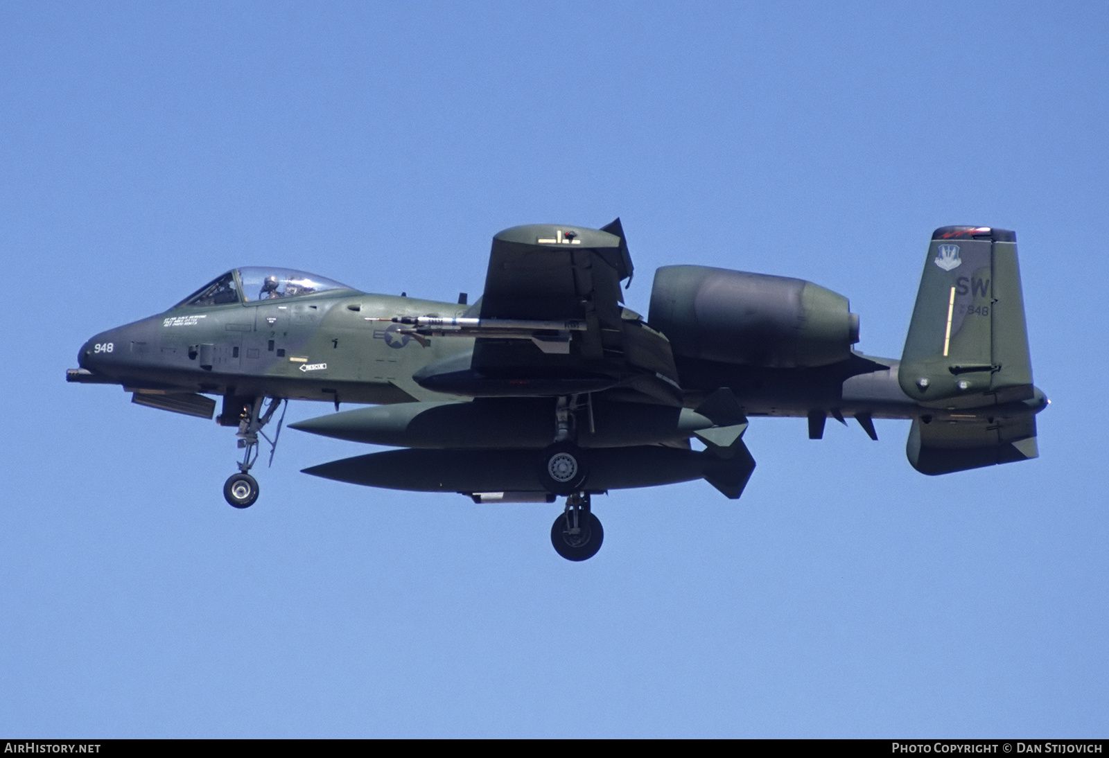 Aircraft Photo of 81-0948 / AF81-948 | Fairchild A-10A Thunderbolt II | USA - Air Force | AirHistory.net #686139