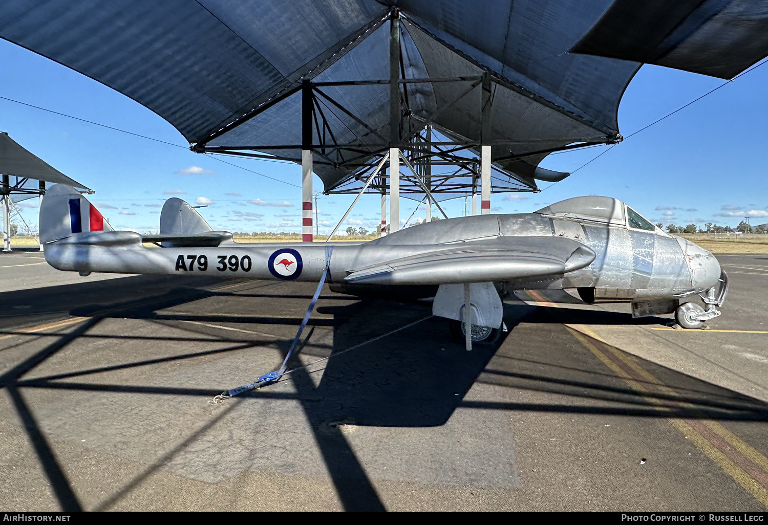 Aircraft Photo of A79-390 | De Havilland D.H. 100 Vampire FB31 | Australia - Air Force | AirHistory.net #686152