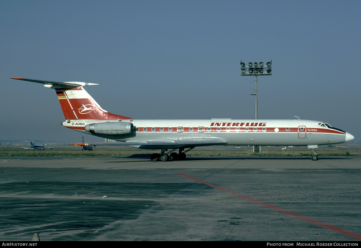 Aircraft Photo of D-AOBQ | Tupolev Tu-134AK | Interflug | AirHistory.net #686159