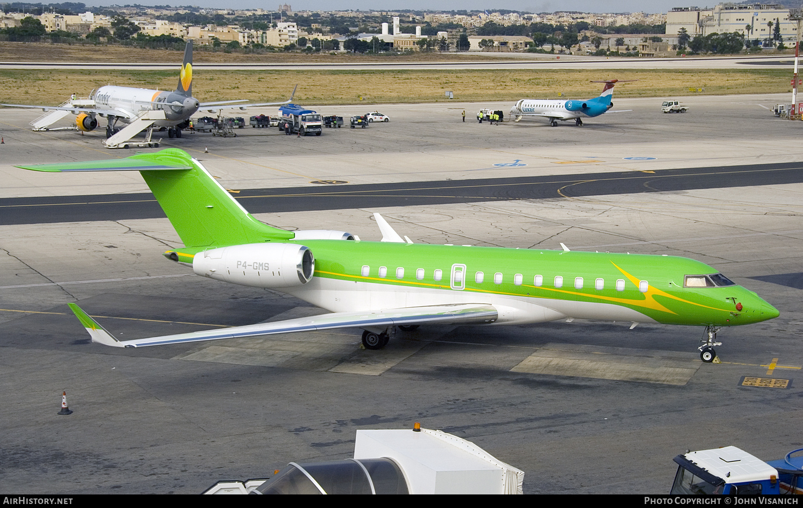 Aircraft Photo of P4-GMS | Bombardier Global Express XRS (BD-700-1A10) | AirHistory.net #686169