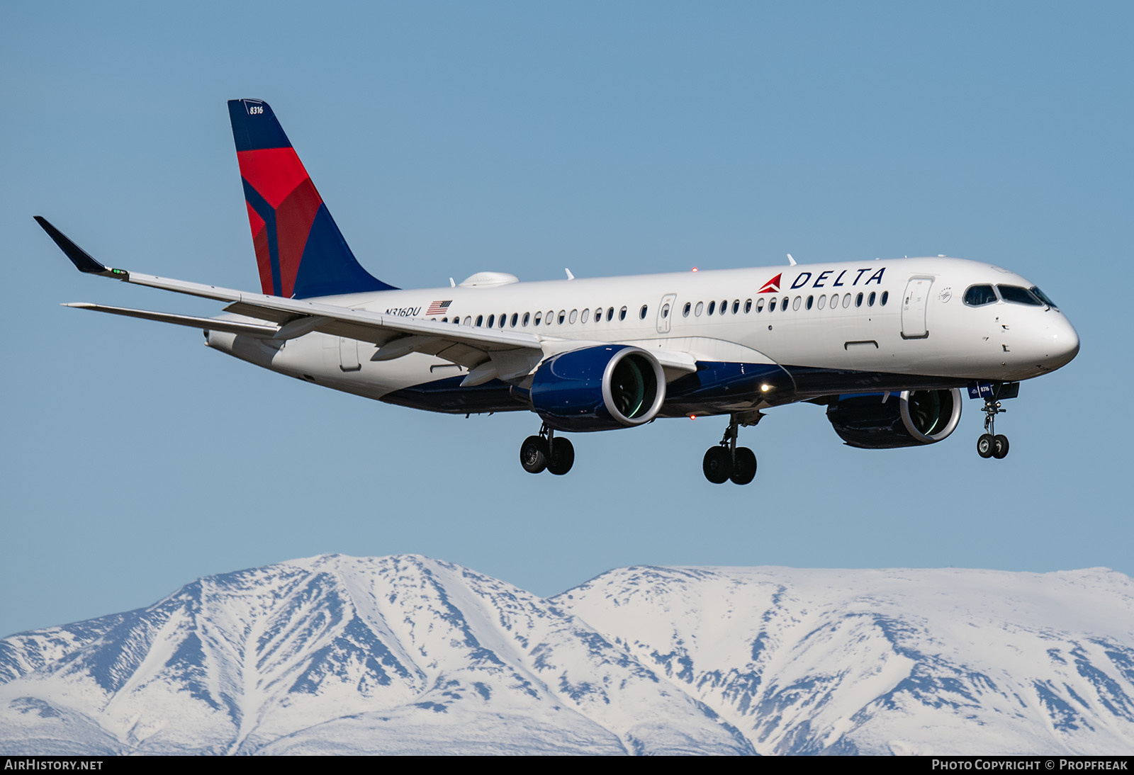 Aircraft Photo of N316DU | Airbus A220-300 (BD-500-1A11) | Delta Air Lines | AirHistory.net #686186