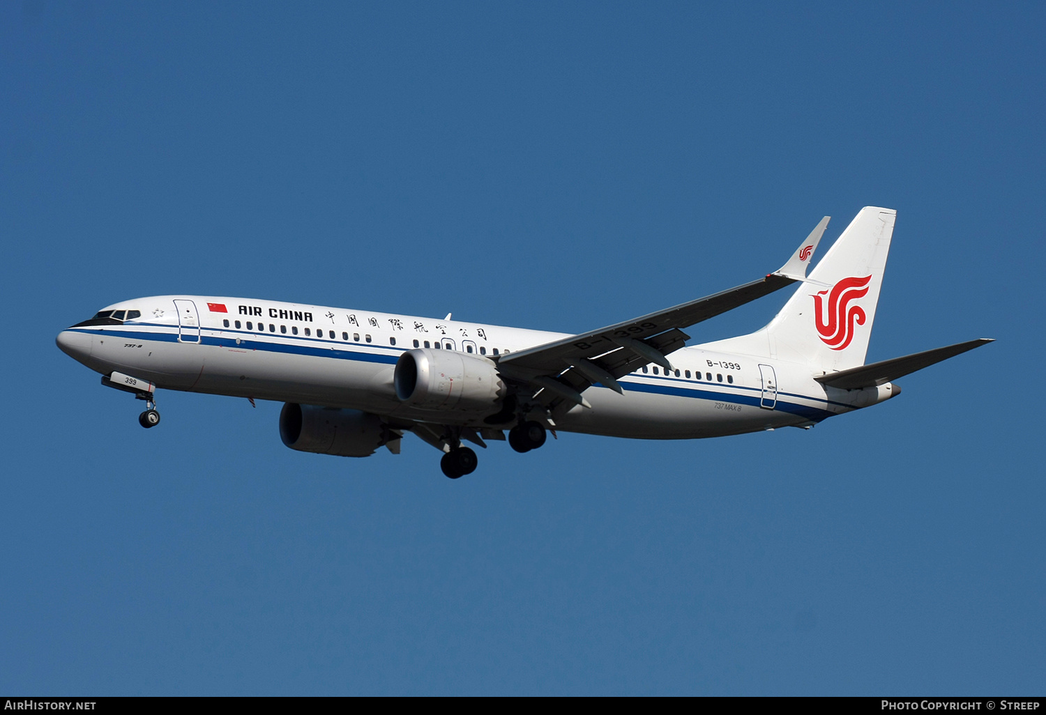 Aircraft Photo of B-1399 | Boeing 737-8 Max 8 | Air China | AirHistory.net #686248