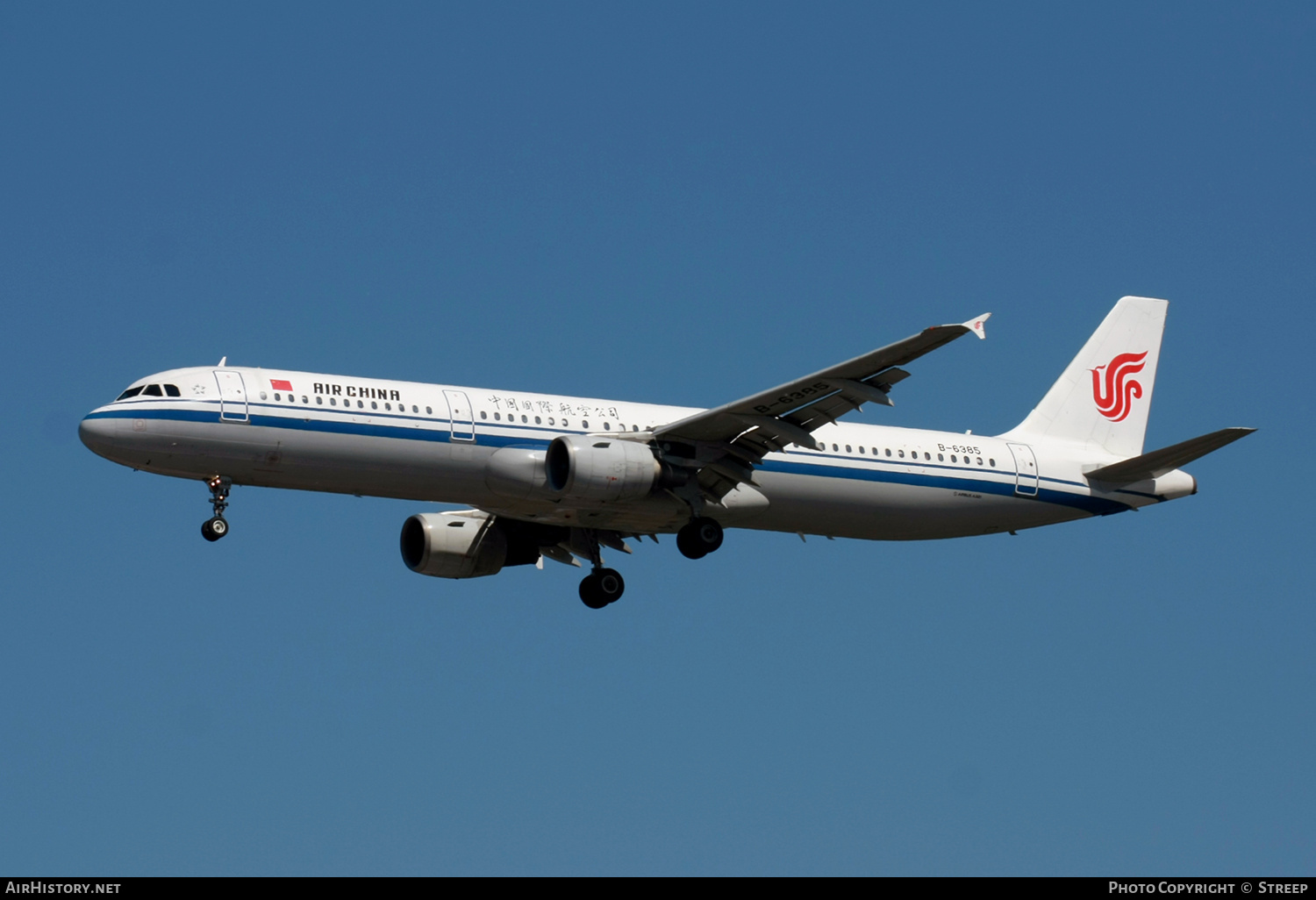 Aircraft Photo of B-6385 | Airbus A321-213 | Air China | AirHistory.net #686256