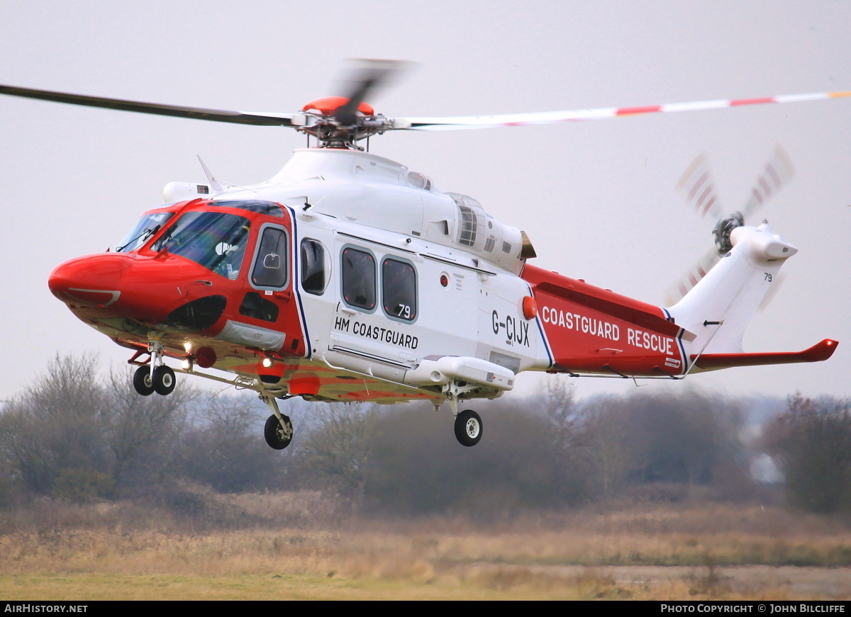 Aircraft Photo of G-CIJX | AgustaWestland AW-139 | HM Coastguard | AirHistory.net #686347