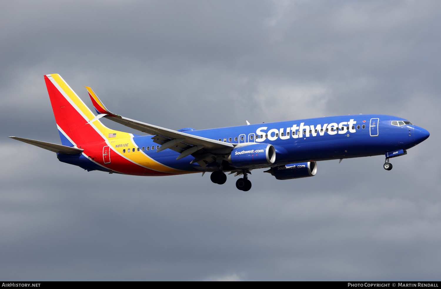 Aircraft Photo of N8510E | Boeing 737-8H4 | Southwest Airlines | AirHistory.net #686396