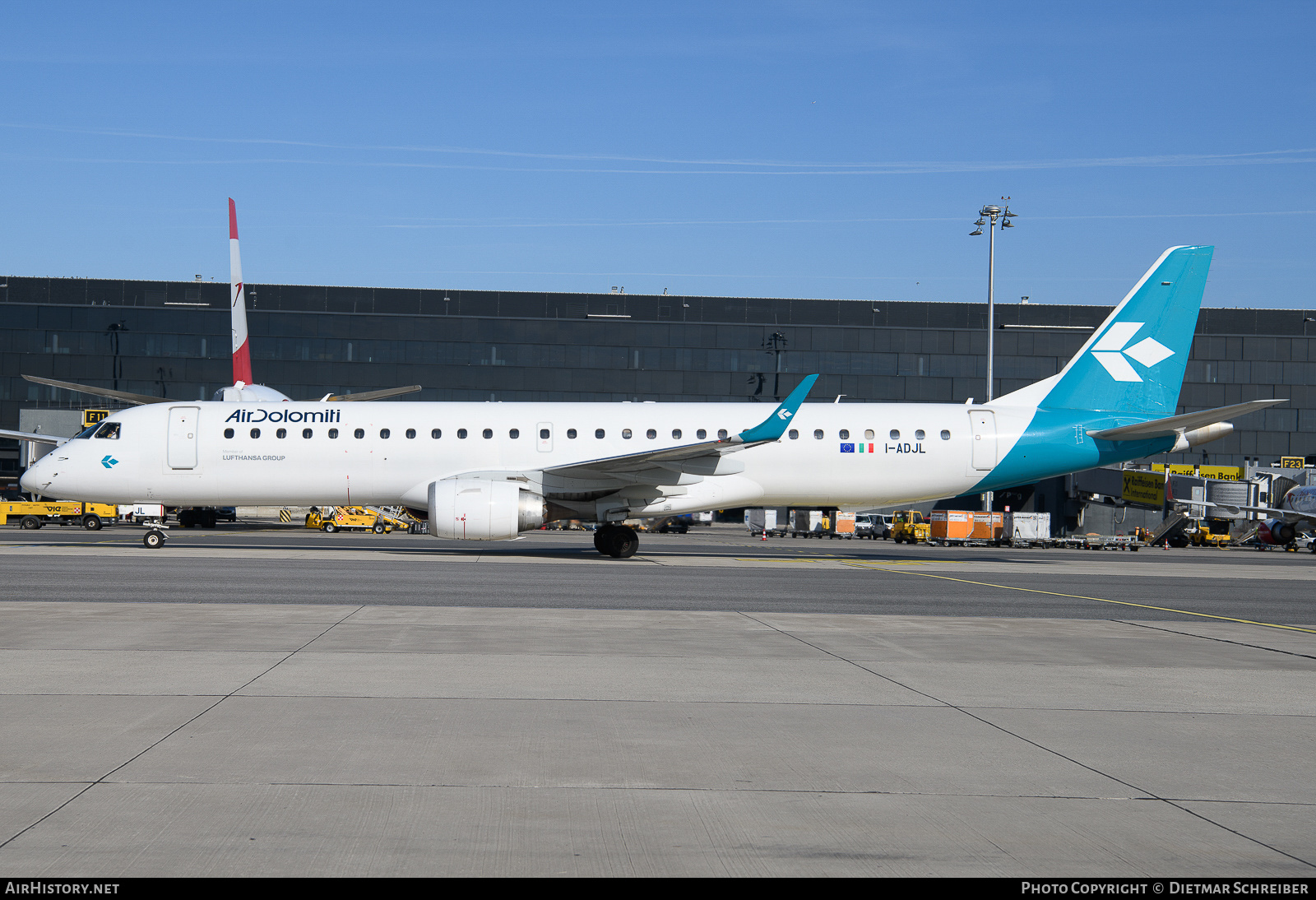 Aircraft Photo of I-ADJL | Embraer 195LR (ERJ-190-200LR) | Air Dolomiti | AirHistory.net #686460