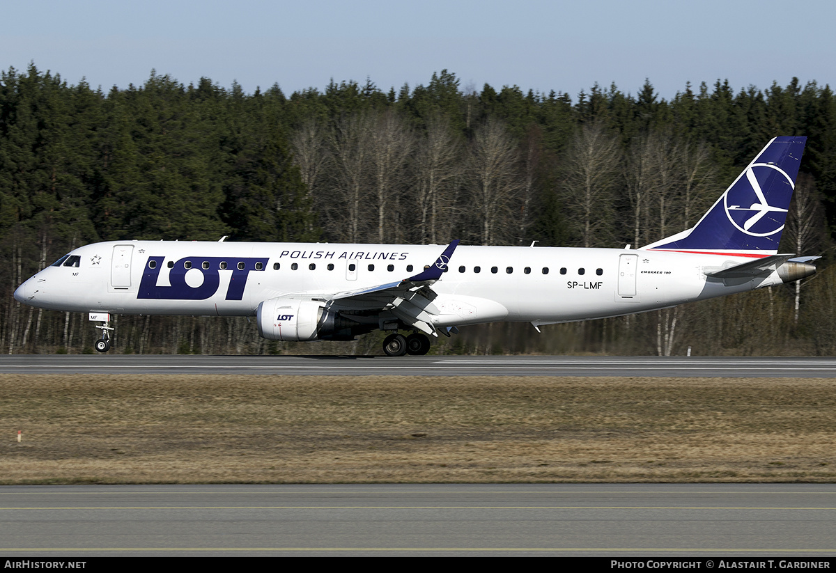 Aircraft Photo of SP-LMF | Embraer 190AR (ERJ-190-100IGW) | LOT Polish Airlines - Polskie Linie Lotnicze | AirHistory.net #686497