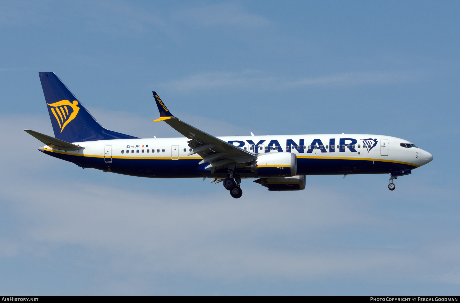 Aircraft Photo of EI-IJM | Boeing 737-8200 Max 200 | Ryanair | AirHistory.net #686541