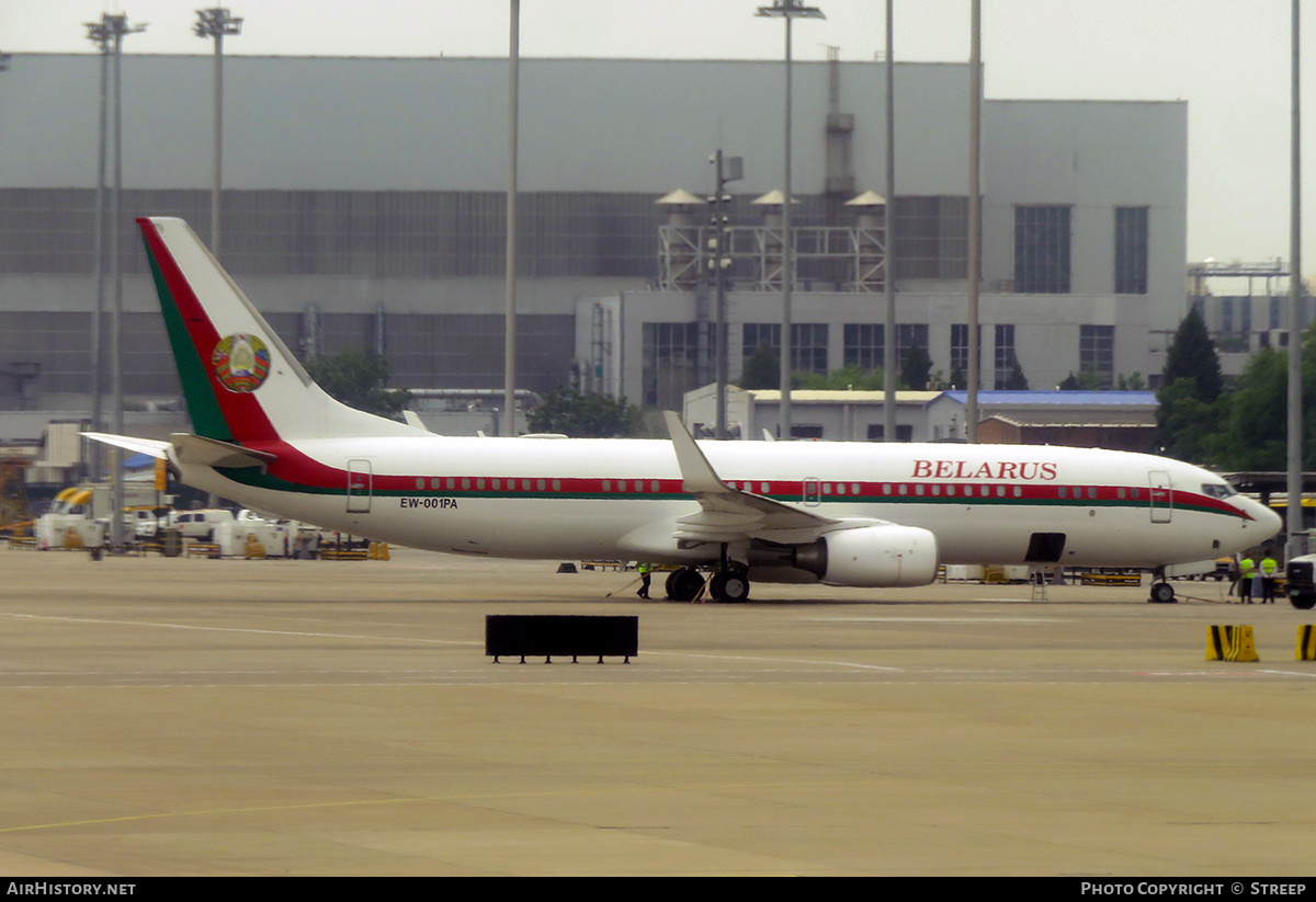 Aircraft Photo of EW-001PA | Boeing 737-8EV BBJ2 | Belarus Government | AirHistory.net #686548