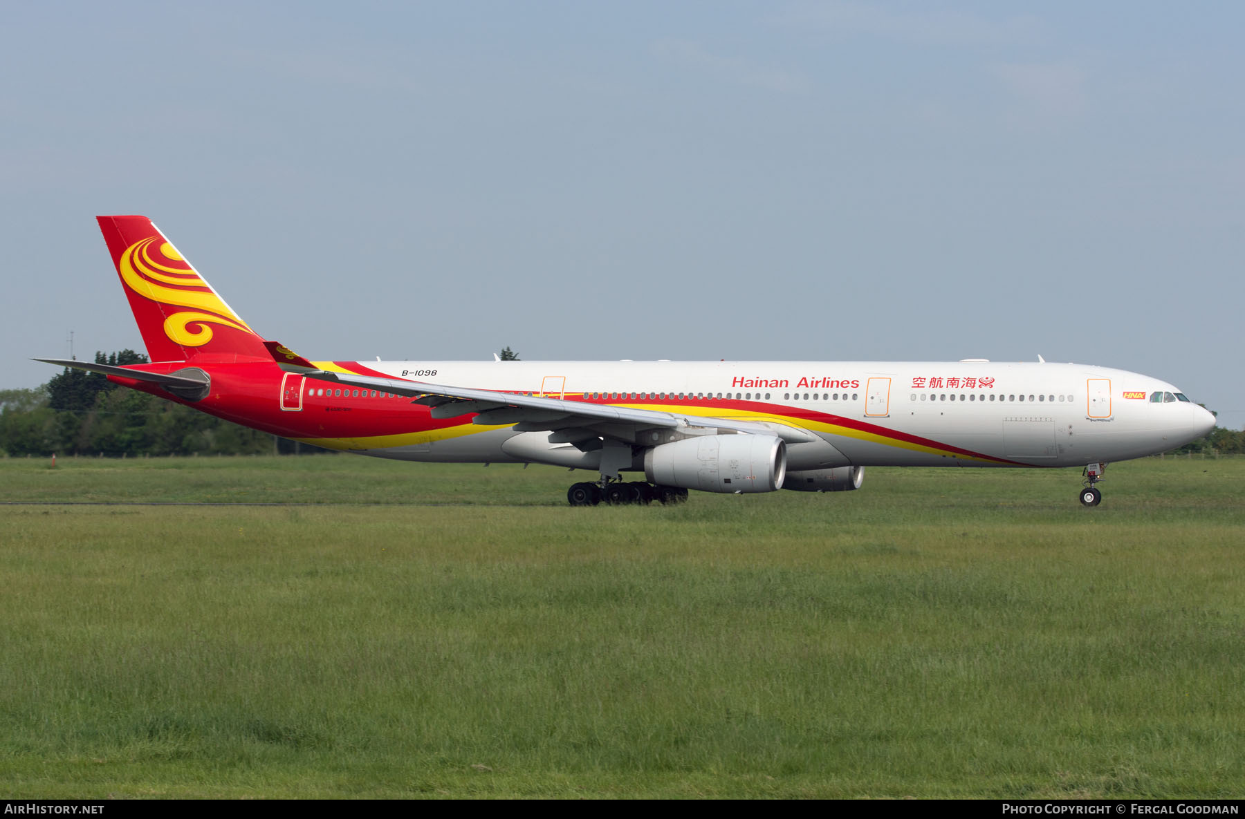 Aircraft Photo of B-1098 | Airbus A330-343E | Hainan Airlines | AirHistory.net #686619