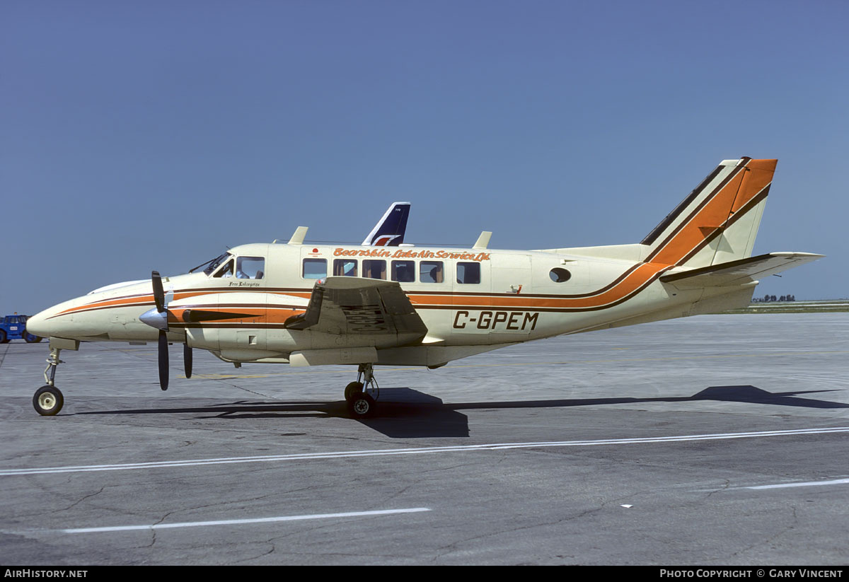 Aircraft Photo of C-GPEM | Beech 99 Airliner | Bearskin Airlines | AirHistory.net #686802