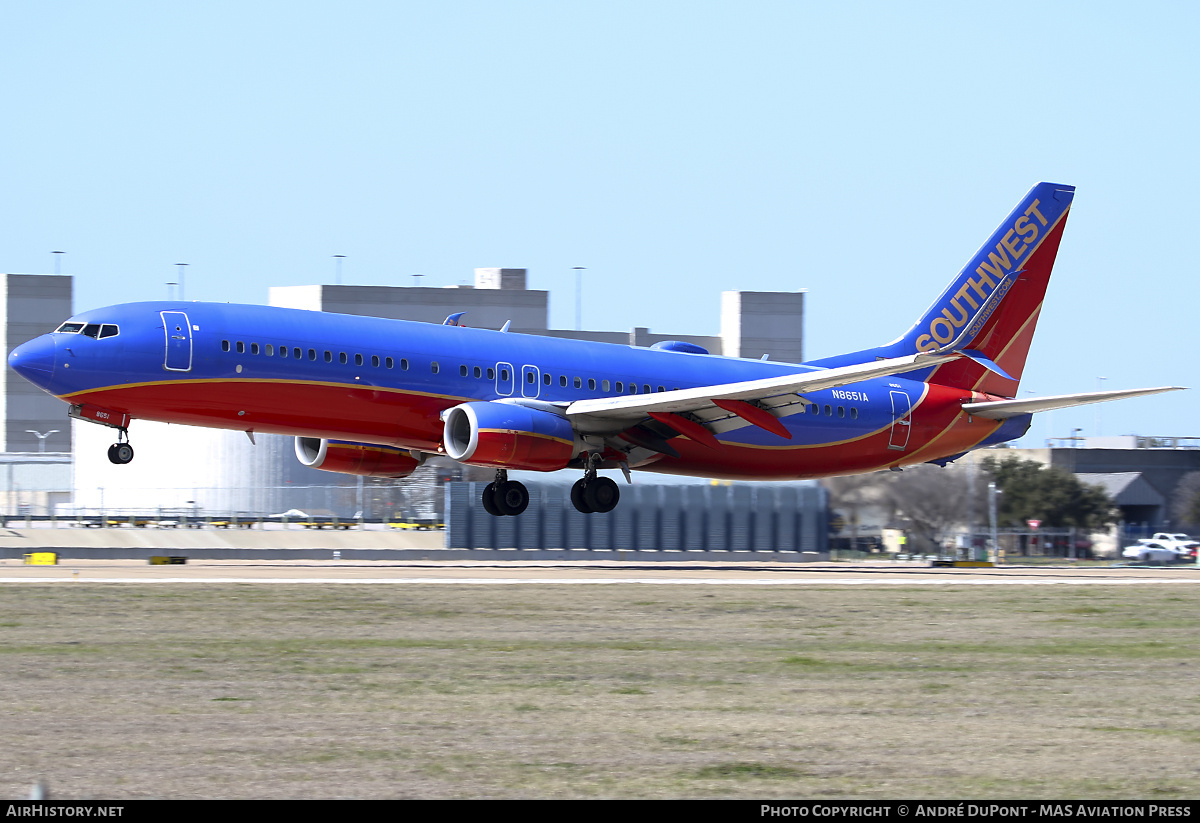 Aircraft Photo of N8651A | Boeing 737-8H4 | Southwest Airlines | AirHistory.net #686812