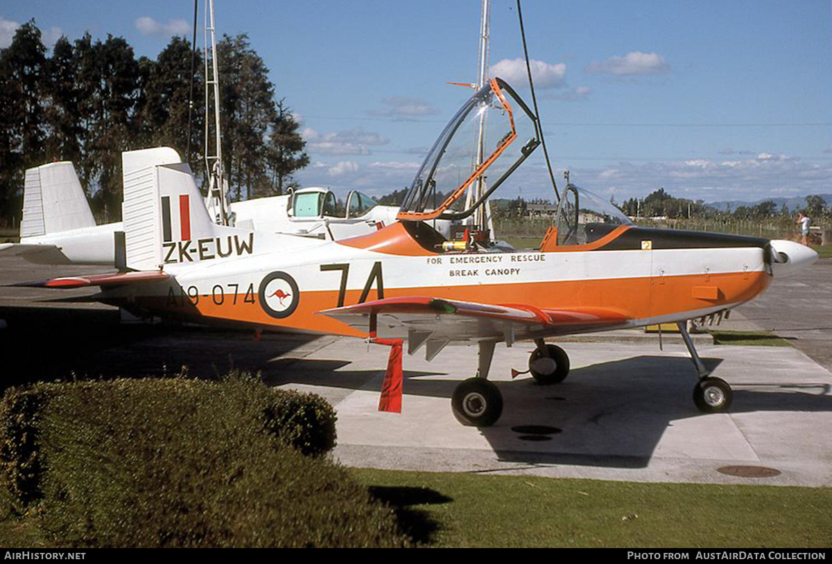Aircraft Photo of ZK-EUW / A19-074 | New Zealand CT-4A Airtrainer | Australia - Air Force | AirHistory.net #686864
