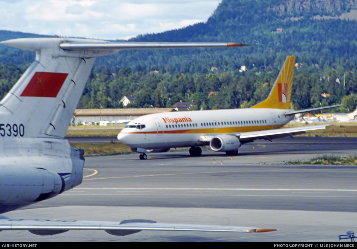 Aircraft Photo of EC-ENT | Boeing 737-3Y0 | Hispania Líneas Aéreas | AirHistory.net #686876