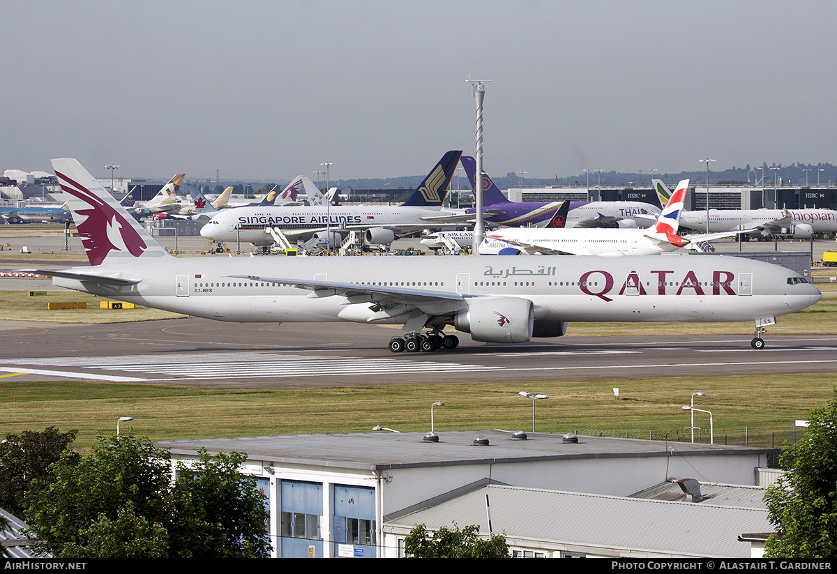 Aircraft Photo of A7-BES | Boeing 777-300/ER | Qatar Airways | AirHistory.net #686878