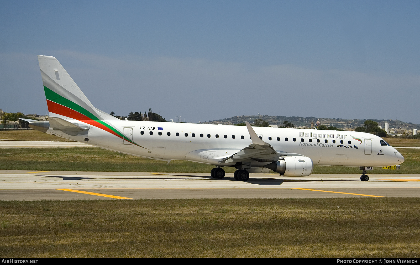 Aircraft Photo of LZ-VAR | Embraer 190STD (ERJ-190-100STD) | Bulgaria Air | AirHistory.net #686887