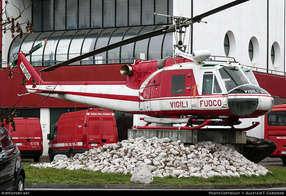 Aircraft Photo of VF-35 / I-VFMG | Agusta AB-204B | Italy - Vigili del Fuoco | AirHistory.net #686894