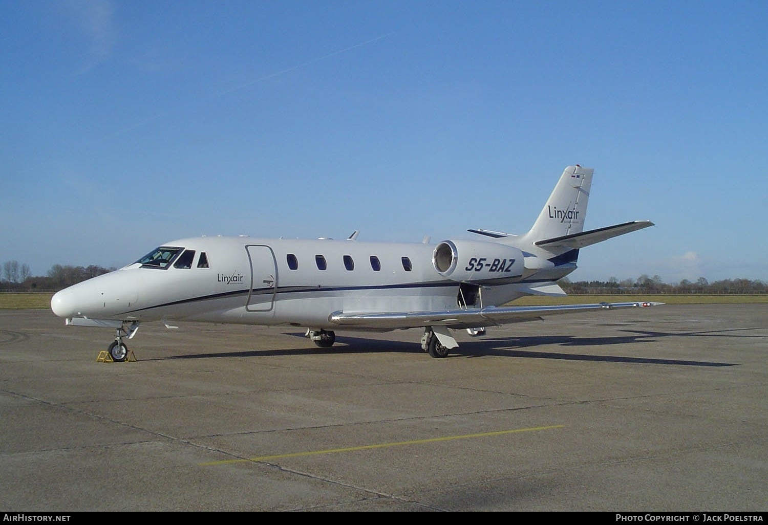 Aircraft Photo of S5-BAZ | Cessna 560XL Citation Excel | Linxair Business Airlines | AirHistory.net #686989