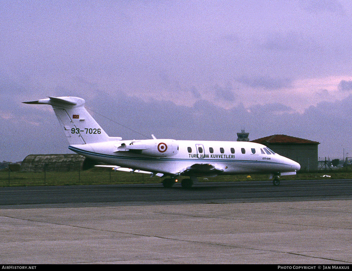 Aircraft Photo of 93-7026 | Cessna 650 Citation VII | Turkey - Air Force | AirHistory.net #687030