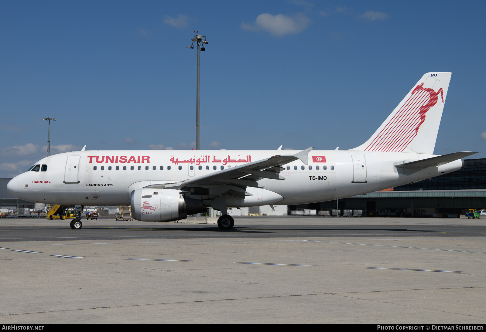 Aircraft Photo of TS-IMO | Airbus A319-114 | Tunisair | AirHistory.net #687067