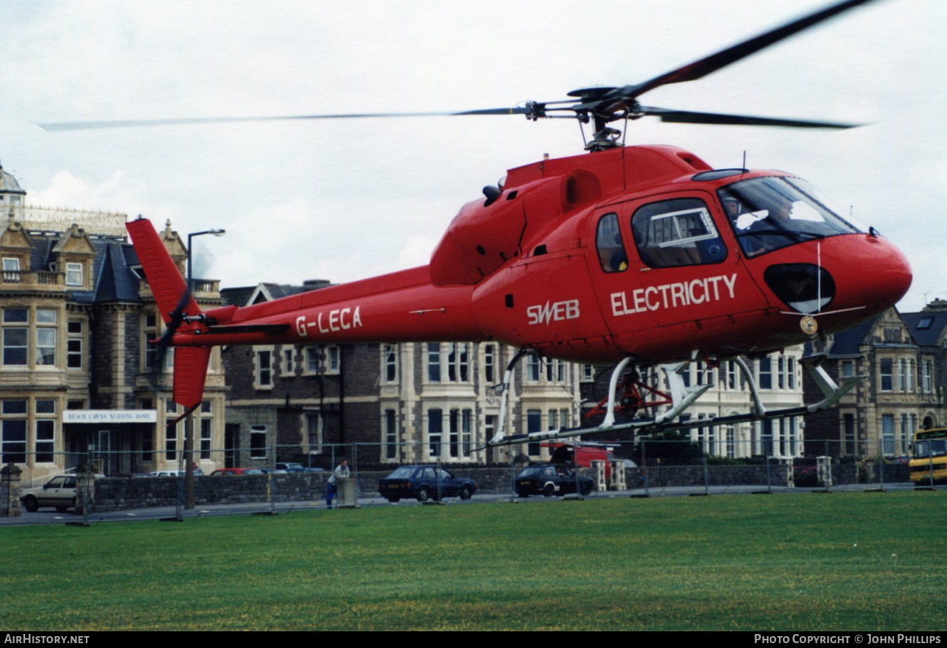 Aircraft Photo of G-LECA | Aerospatiale AS-355F-1 Ecureuil 2 | SWEB Electricity - South Western Electricity Board | AirHistory.net #687183