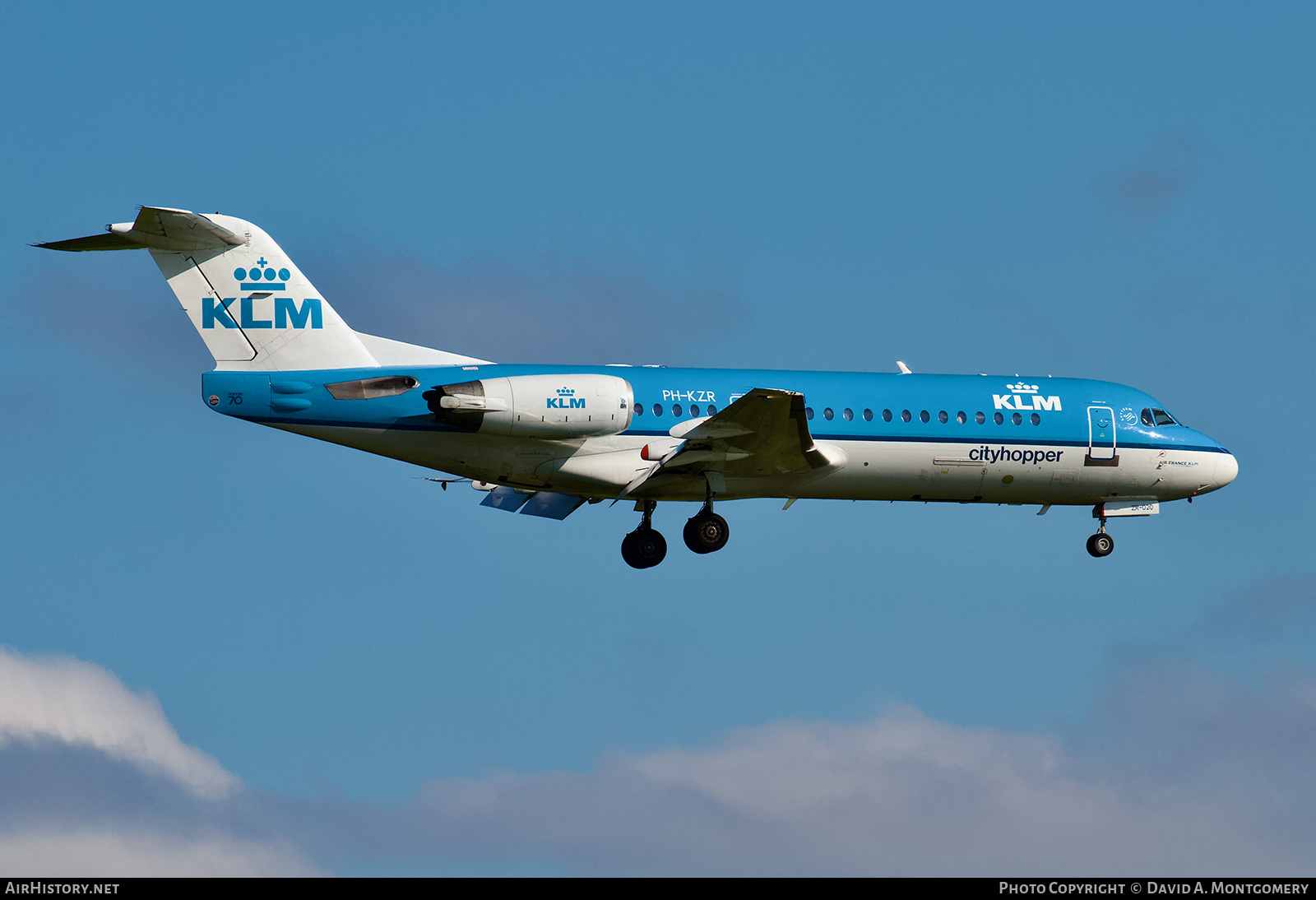 Aircraft Photo of PH-KZR | Fokker 70 (F28-0070) | KLM Cityhopper | AirHistory.net #687185