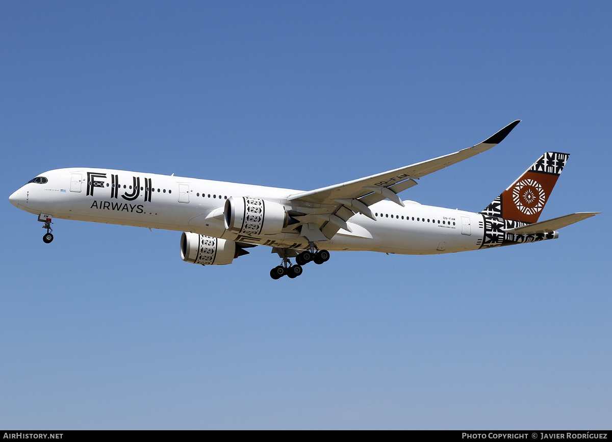 Aircraft Photo of DQ-FAM | Airbus A350-941 | Fiji Airways | AirHistory.net #687228