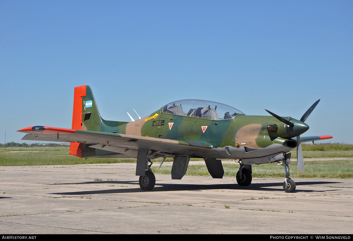 Aircraft Photo of E-112 | Embraer EMB-312A Tucano | Argentina - Air Force | AirHistory.net #687289