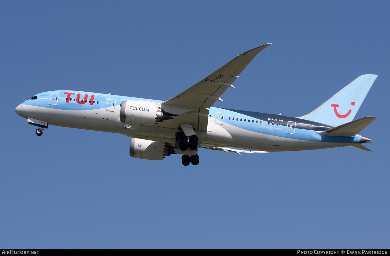 Aircraft Photo of G-TUII | Boeing 787-8 Dreamliner | TUI | AirHistory.net #687370