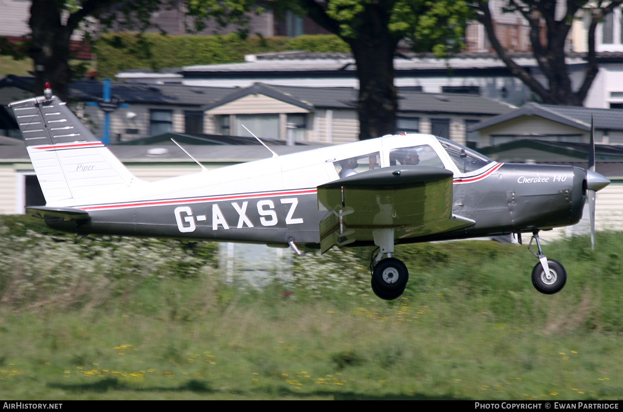 Aircraft Photo of G-AXSZ | Piper PA-28-140 Cherokee | AirHistory.net #687424