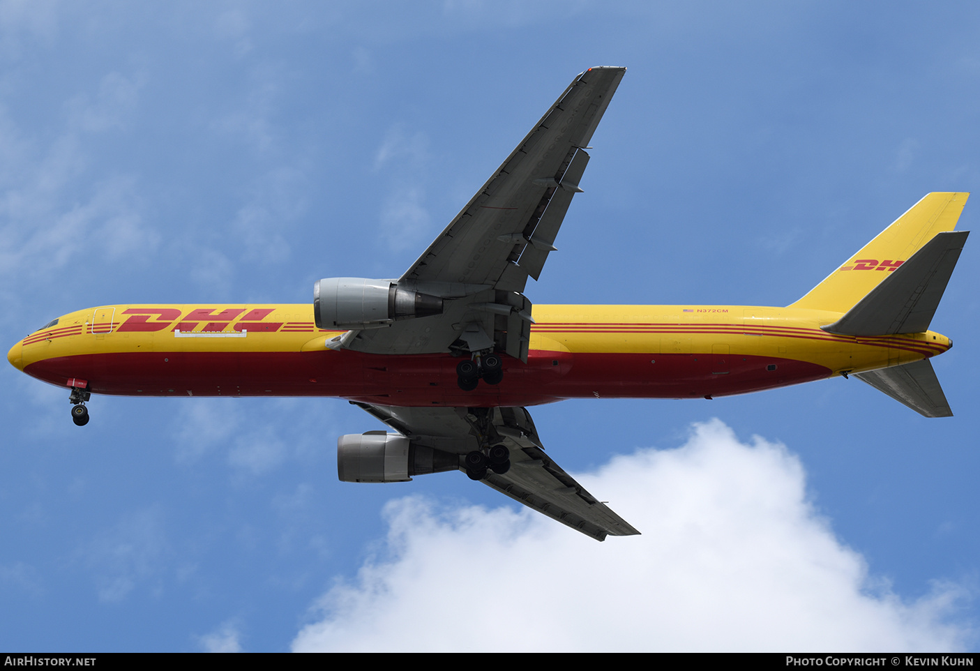 Aircraft Photo of N372CM | Boeing 767-338/ER(BDSF) | DHL International | AirHistory.net #687463