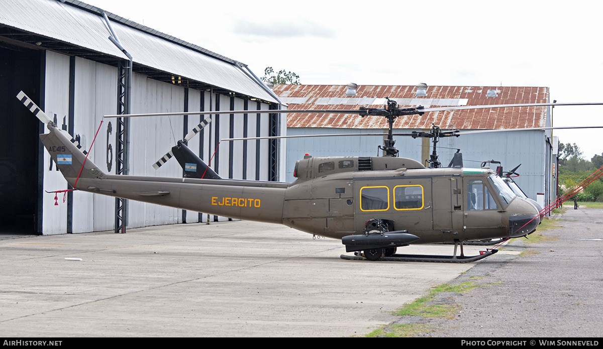 Aircraft Photo of AE-415 | Bell UH-1H Iroquois | Argentina - Army | AirHistory.net #687466