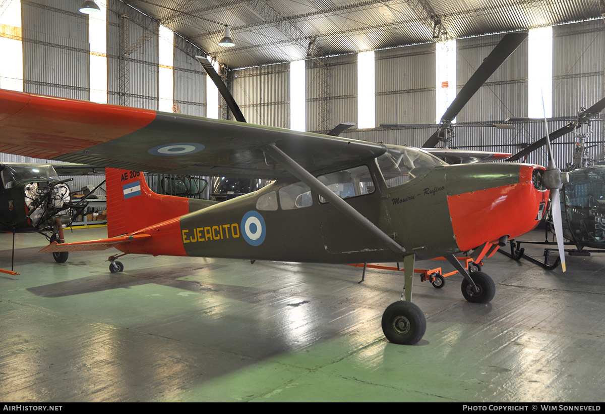 Aircraft Photo of AE-205 | Cessna U-17A Skywagon (185) | Argentina - Army | AirHistory.net #687481