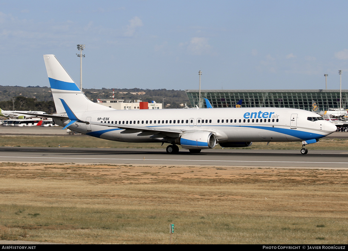 Aircraft Photo of SP-ESK | Boeing 737-8Q8 | Enter Air | AirHistory.net #687486