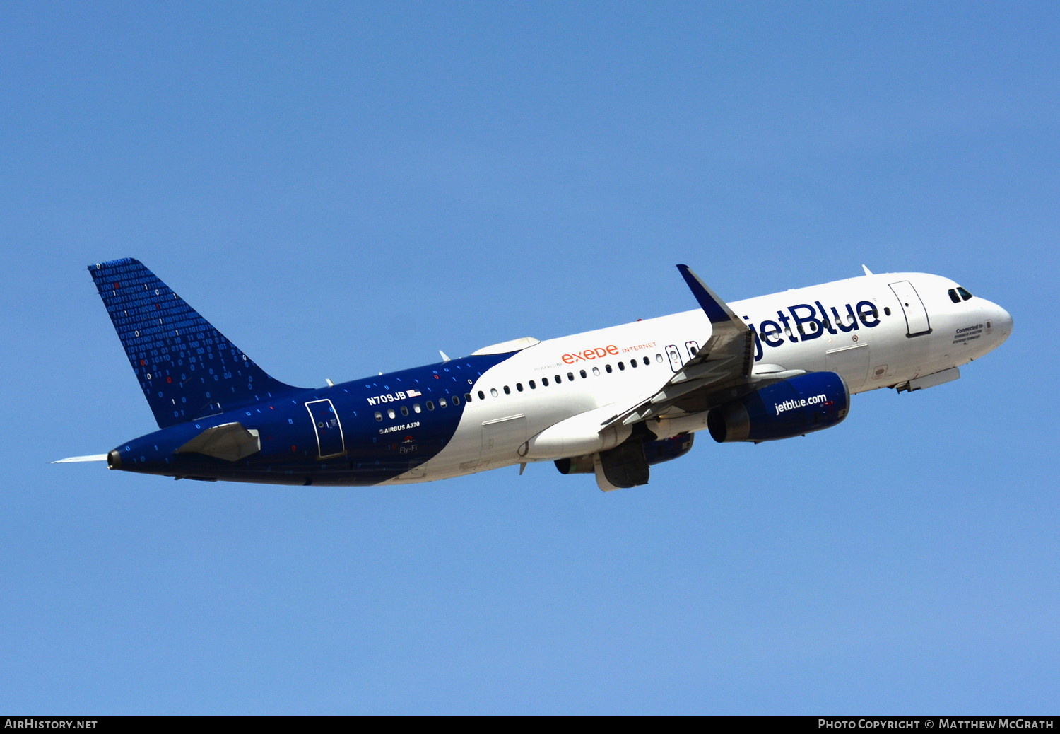 Aircraft Photo of N709JB | Airbus A320-232 | JetBlue Airways | AirHistory.net #687507