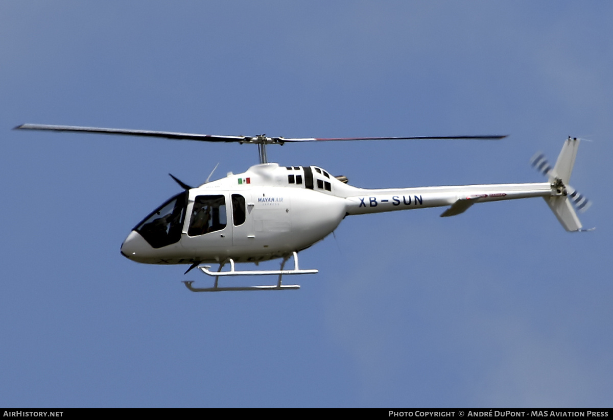 Aircraft Photo of XB-SUN | Bell 505 JetRanger X | Mayan Air Express | AirHistory.net #687550