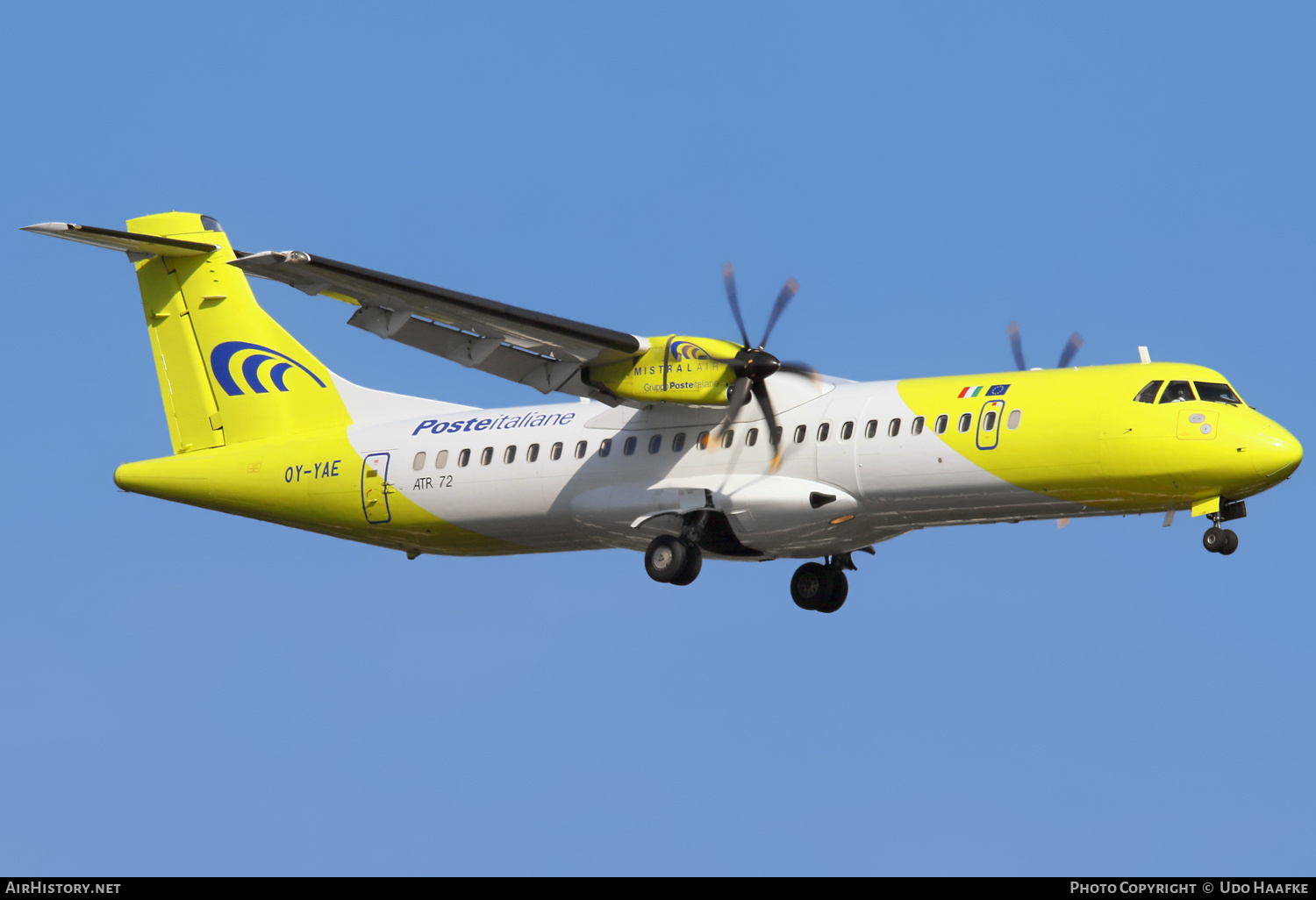 Aircraft Photo of OY-YAE | ATR ATR-72-500 (ATR-72-212A) | Poste Italiane | AirHistory.net #687558