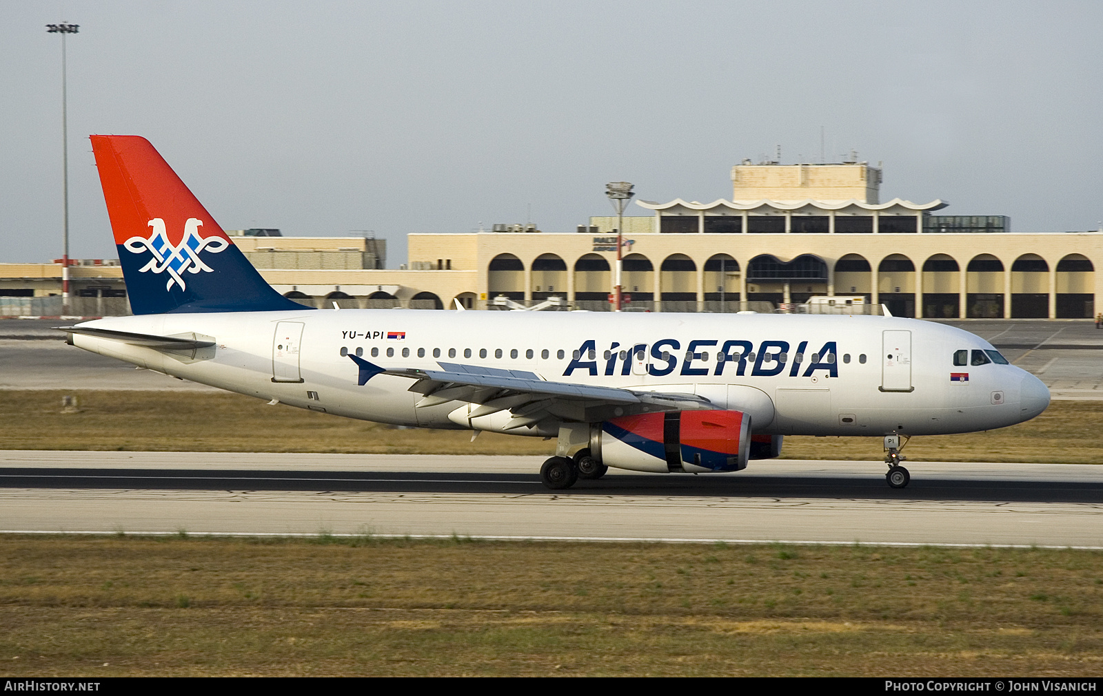 Aircraft Photo of YU-API | Airbus A319-132 | Air Serbia | AirHistory.net #687591
