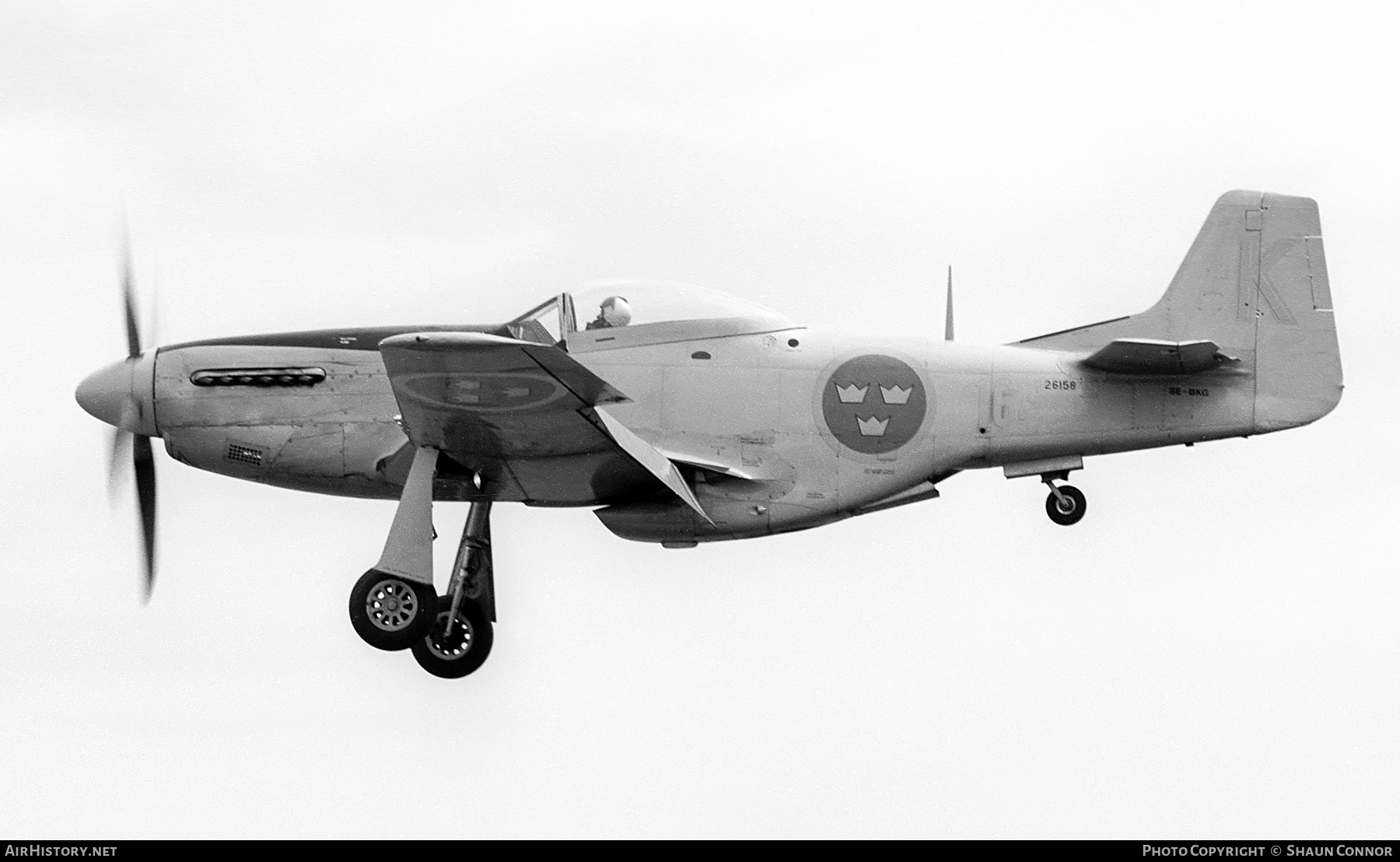 Aircraft Photo of SE-BKG / 26158 | North American P-51D Mustang | Sweden - Air Force | AirHistory.net #687632