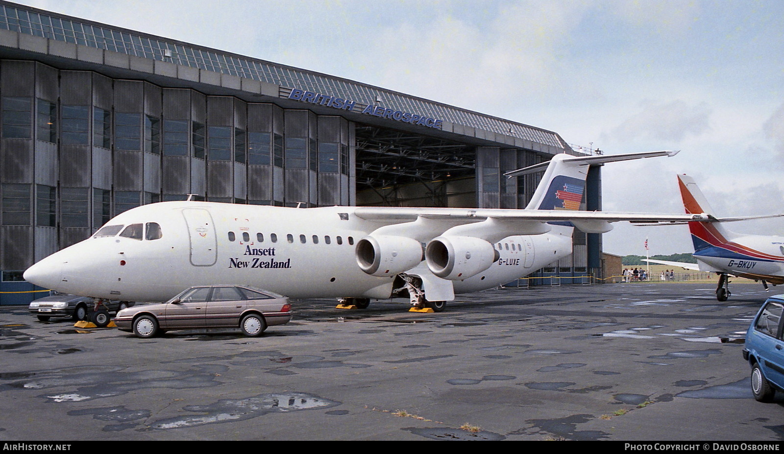 Aircraft Photo of G-LUXE | British Aerospace BAe-146-300 | Ansett New Zealand | AirHistory.net #687696