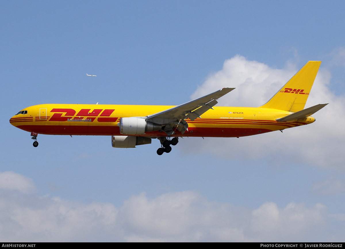 Aircraft Photo of N762CK | Boeing 767-3P6/ER(BDSF) | DHL International | AirHistory.net #687737
