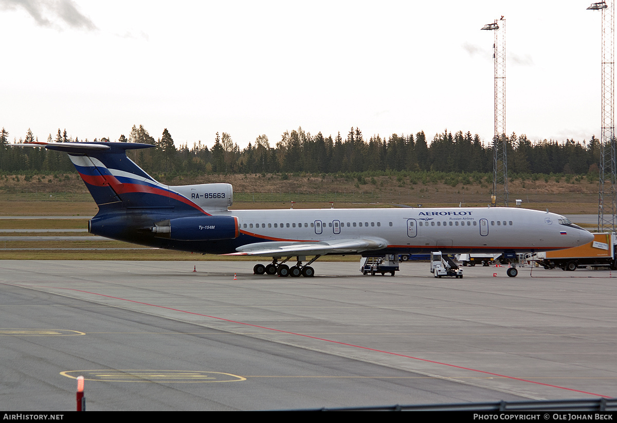 Aircraft Photo of RA-85663 | Tupolev Tu-154M | Aeroflot - Russian Airlines | AirHistory.net #687793